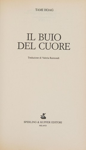 Tami Hoag: Il buio del cuore (Italian language, 1998, Sperling & Kupfer)