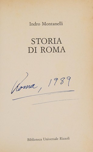 Storia di Roma (Italian language, 1988, BUR)