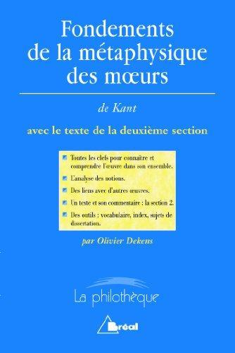 Fondements de la métaphysique des moeurs (French language)