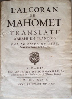 L’Alcoran de Mahomet (French language, 1647, Antoine Sommaville)