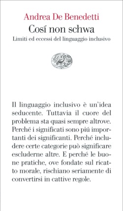 Così non schwa (Paperback, italiano language, 2022, Einaudi)