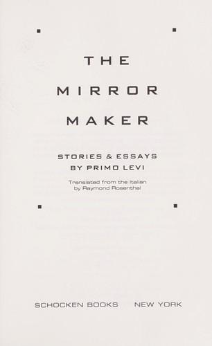 Primo Levi: The mirror maker (1989)