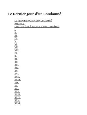 Le Dernier Jour d'un Condamné (French language)