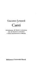 Canti (Italian language, 1998, Biblioteca universale Rizzoli)