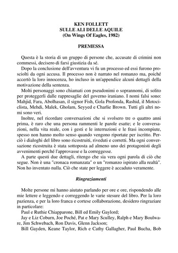 Sulle ali delle aquile (Italian language, 2000, Oscar Mondadori)