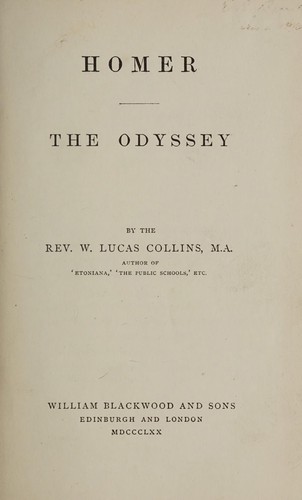 The Odyssey (1870, W. Blackwood and Sons)