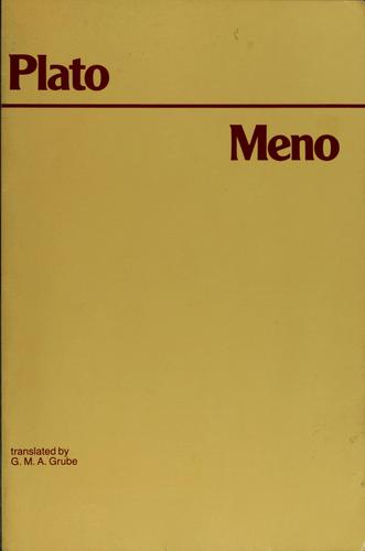 Plato's Meno (1980, Hackett)