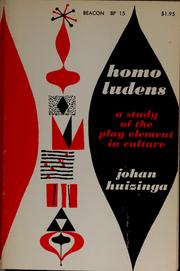 Homo ludens (1955, Beacon Press)