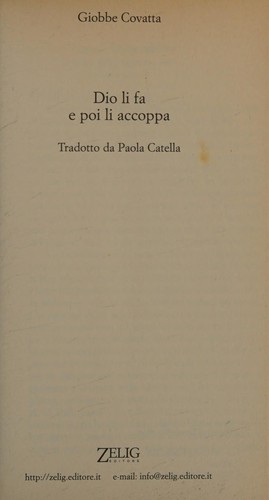 Dio li fa e poi li accoppa (Italian language, 1999, Zelig)
