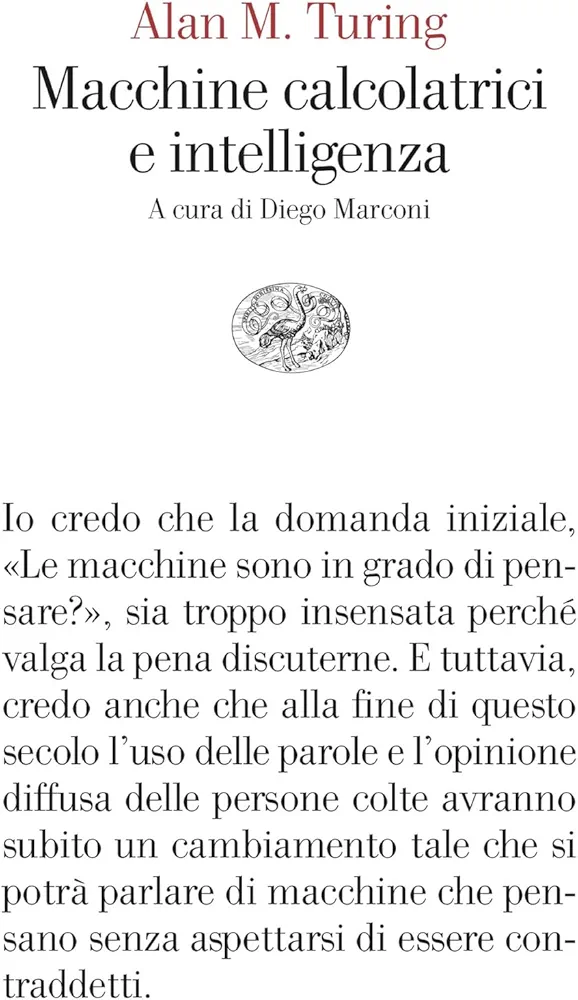 Alan Turing, Diego Marconi: Macchine calcolatrici e intelligenza (Paperback, Italiano language, Einaudi)