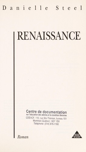 Danielle Steel: Renaissance (French language, 1998, Presses de la Cité)