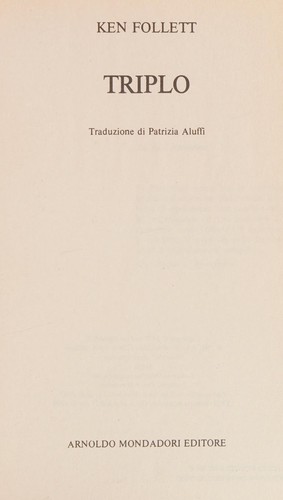 Triplo (Italian language, 1989, Arnoldo Mondadori, Oscar Mondadori)