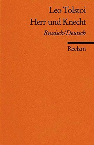 Herr und Knecht (German language, 1985, Reclam)