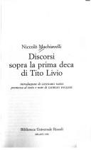 Discorsi sopra la prima deca di Tito Livio (Italian language, 1996, Biblioteca universale Rizzoli)