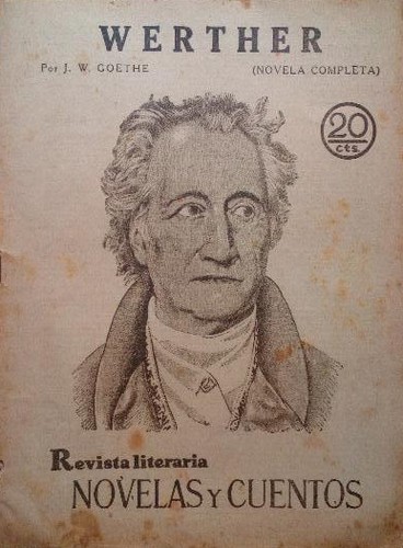 Werther (Spanish language, 1929, Revista literaria 'Novelas y cuentos')