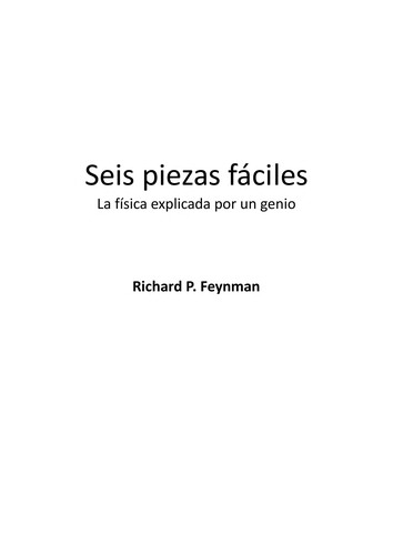 Seis piezas fáciles (Spanish language, 2007, Crítica)