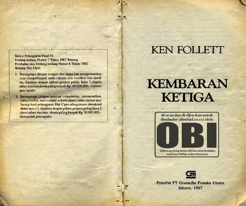 Kembaran ketiga (Indonesian language, 1997, Gramedia Pustaka Utama)