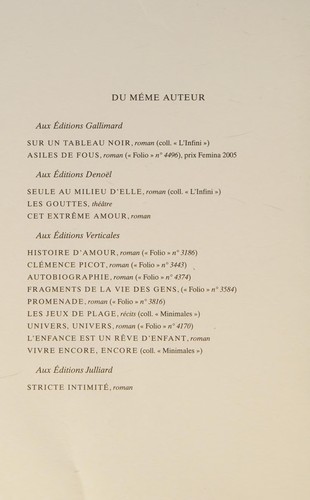 Régis Jauffret: Microfictions (French language, 2007, Gallimard)
