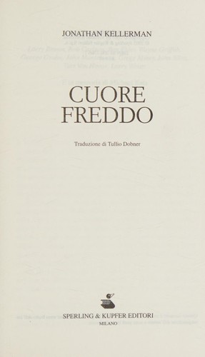 Jonathan Kellerman: Cuore freddo (Italian language, 2005, Sperling & Kupfer)