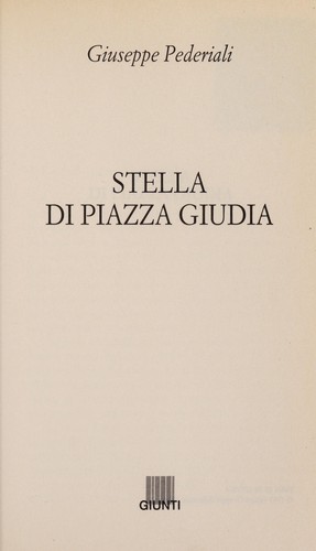 Stella di Piazza Giudia (Italian language, 1995, Giunti)