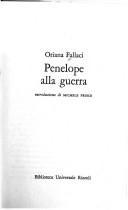 Penelope alla guerra (Italian language, 1994, Biblioteca universale Rizzoli)