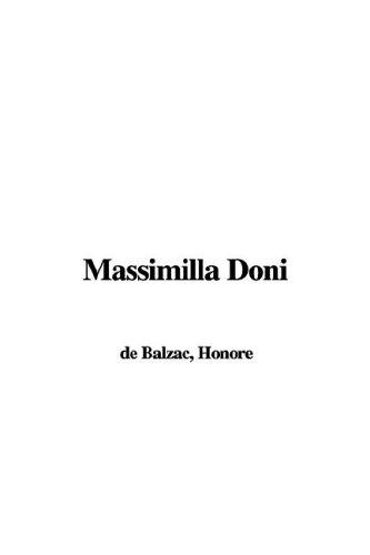 Honoré de Balzac: Massimilla Doni (Hardcover, 2003, IndyPublish.com)