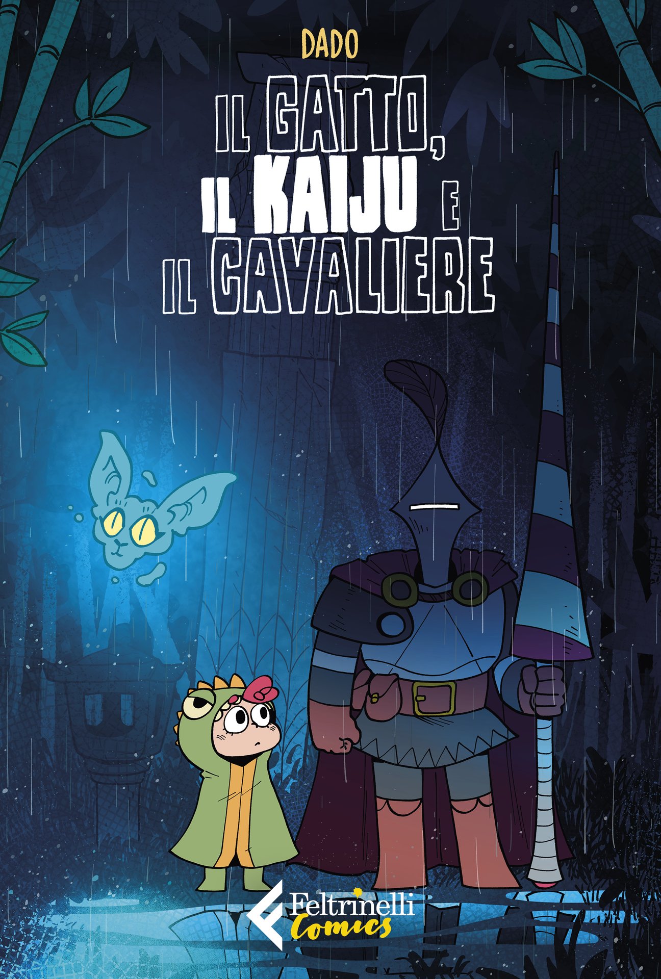 Il gatto, il kaiju e il cavaliere (GraphicNovel, Italian language, 2021, Feltrinelli)