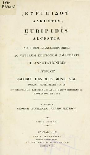 Euripides: Alcestis (Ancient Greek language, 1818, Typ. Acad.)