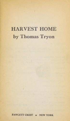 Thomas Tryon: Harvest Home (1981, Fawcett)