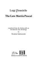 The late Mattia Pascal (1987, Dedalus, Dedalus Books Limited)