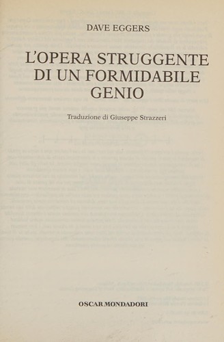 L'opera struggente di un formidabile genio (Italian language, 2002, Mondadori)