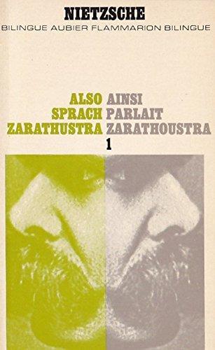 Ainsi parlait Zarathoustra (French language, 1969, Groupe Flammarion)