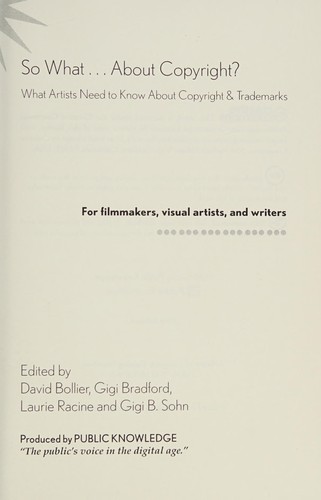 So What ... About Copyright? (Paperback, 2005, Lulu.com)