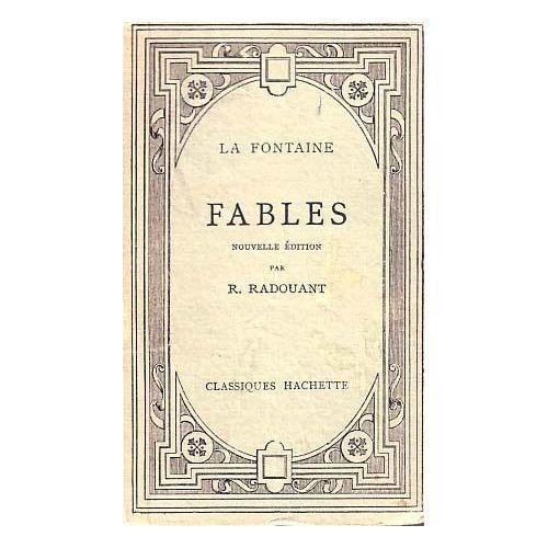 Fables (French language, 1929, Librairie Hachette)