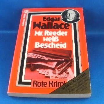 Edgar Wallace: Mr. Reeder weiß Bescheid (Paperback, 1995)