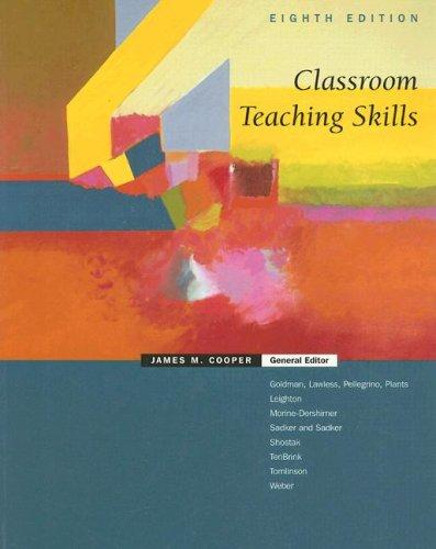 Classroom teaching skills (2006, Houghton Mifflin Co.)