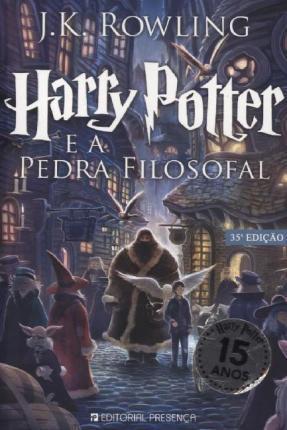 J. K. Rowling, Gallimard, Jean-François Ménard, Joanne K. Rowling, Alicia Dellepiane Rawson, Laura Escorihuela Martínez, Levi Pinfold: Harry Potter e a pedra filosofal (Portuguese language, 2001)