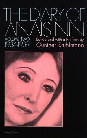 The Diary Of Anais Nin, Volume 2 (1934-1939) (1970, Harvest/HBJ Book)