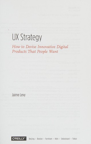UX strategy (2015)