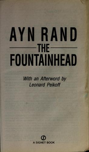 The fountainhead (Paperback, 1993, Signet)
