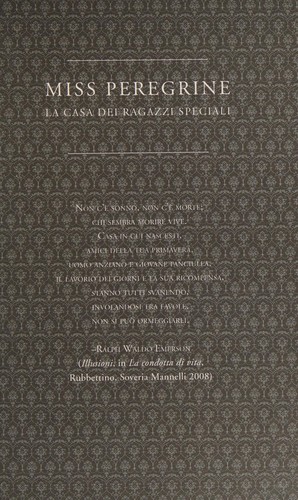 Miss Peregrine (Italian language, 2016, Rizzoli)