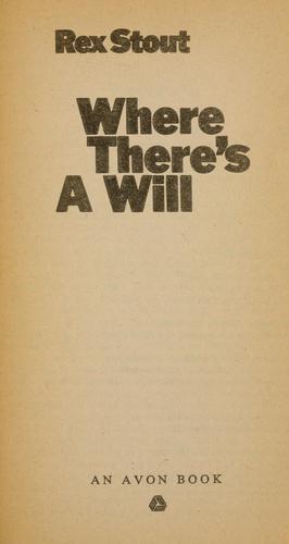 Where there's a will (1941, Avon Book Co.)