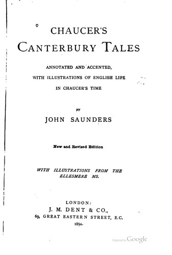 Canterbury tales (1894, J.M. Dent)