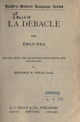 La débâcle (French language, 1922, D.C. Heath)