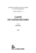 Giovanni Pascoli: Canti Di Castelvecchio (Hardcover, 2001, Nuova Italia)