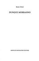 Dunque morranno (Italian language, 1989, A. Mondadori)