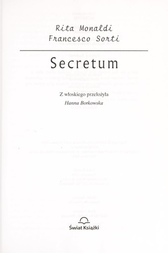 Secretum (Polish language, 2006, Świat Książki)