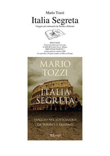 Italia segreta (Italian language, 2008, Rizzoli)
