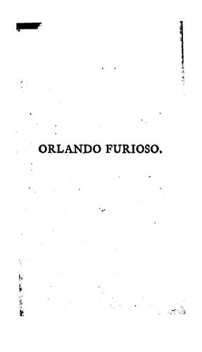 Orlando Furioso (1974, Oxford University Press)