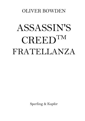 Assassin's creed (Italian language, 2011, Sperling & Kupfer)